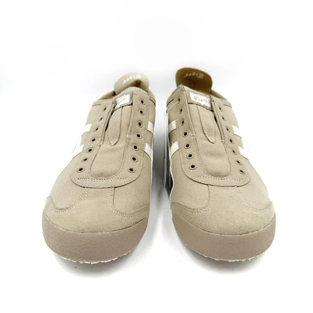 Onitsuka Tiger Mexico 66 Slip-On Sneakers Wood Crepe Cream Canvas Mens 12